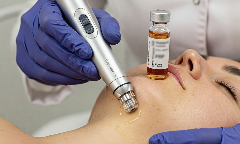 Dermapen con plasma rico en plaquetas